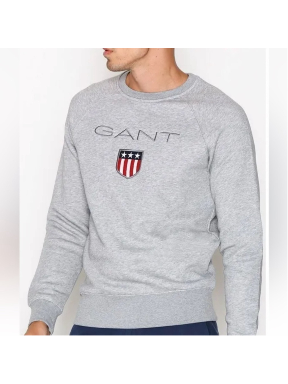 Gant Crew neck Large Logo Sweatshirt Jumper Sweater Pullover sz M
